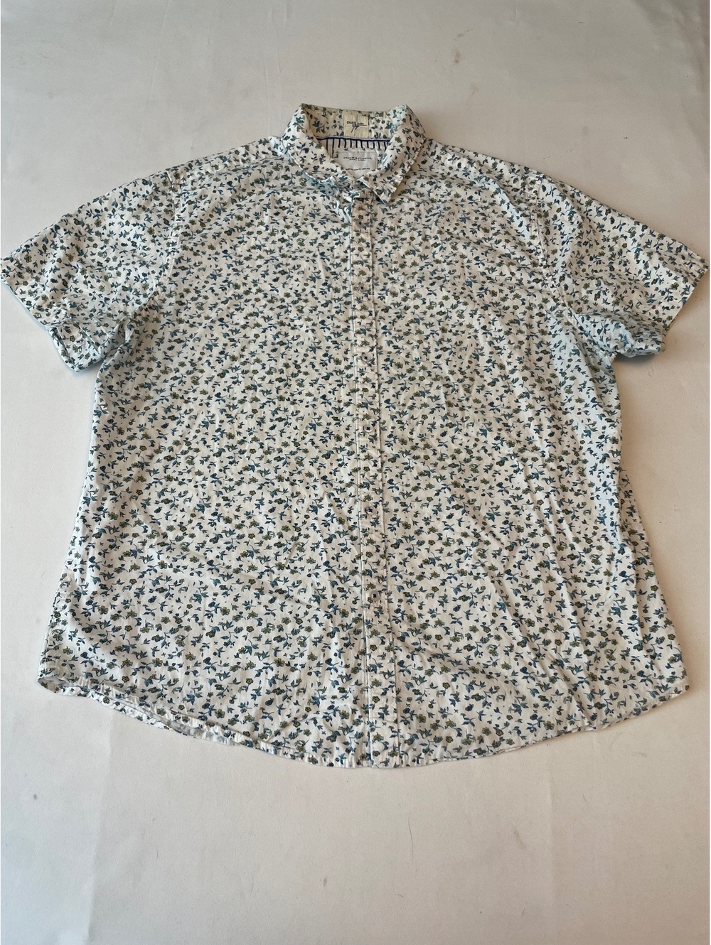 Denim & Flower Ricky Singh Men's Floral Short Sleeve Shirt XL